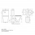 Toilet Suite Rimless Flush BTW LEN014 S/P Pan